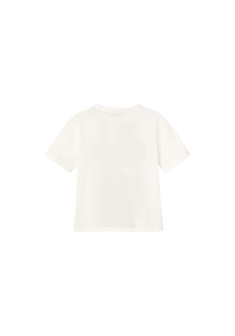 T-Shirt Bianca Con Stampa Gucci Web GUCCI KIDS | 575114-XJGN79214